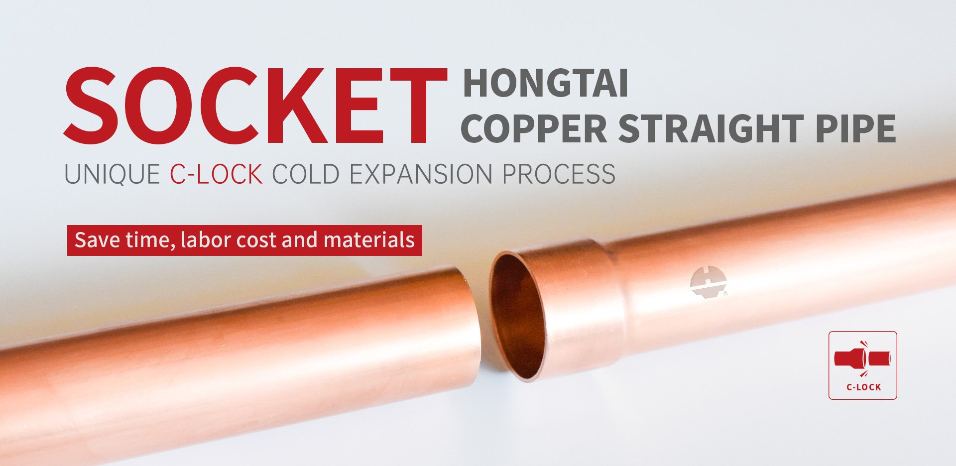 Hongtai socket copper straight pipe